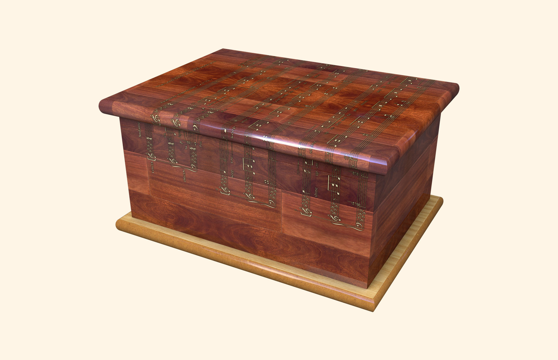 Lord Bless You adult ashes casket